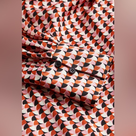 H&M Satin Wrapover Shirt Dress US XXL - Picture 3 of 6